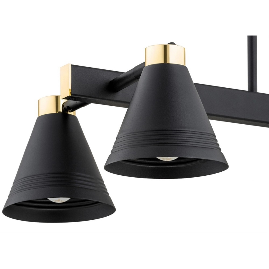 Argon 1774 - Chandelier on a pole AVALONE 4xE27/15W/230V black/gold