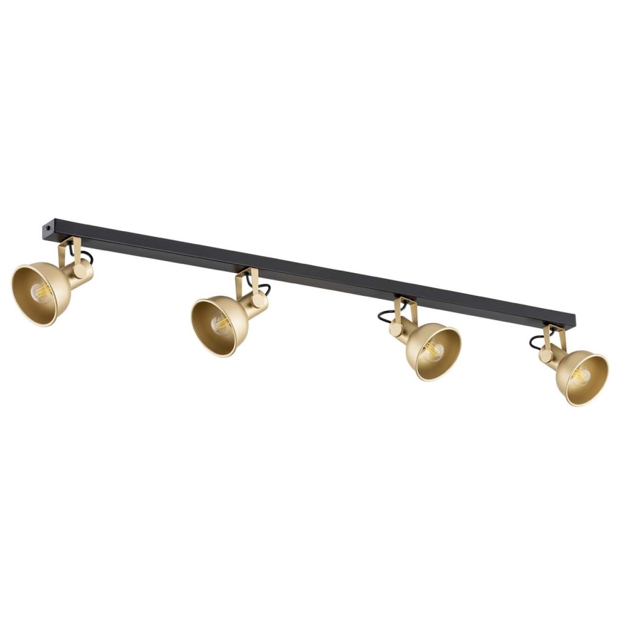 Argon 1801 - Spotlight LENORA 4xE14/7W/230V gold/black