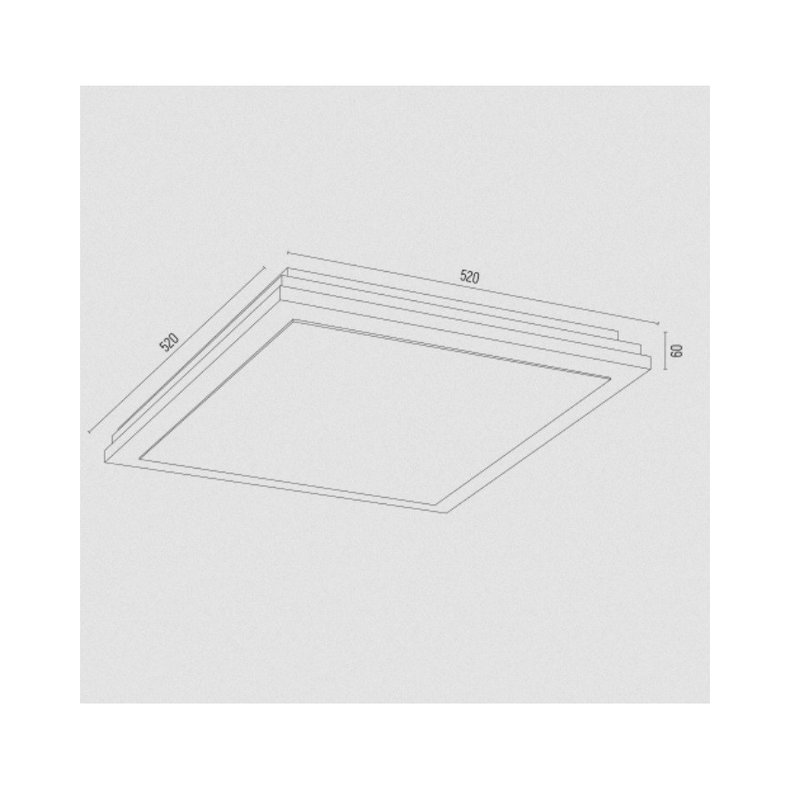 Argon 1804 - Ceiling light CASERTA 4xE27/15W/230V 52x52 cm