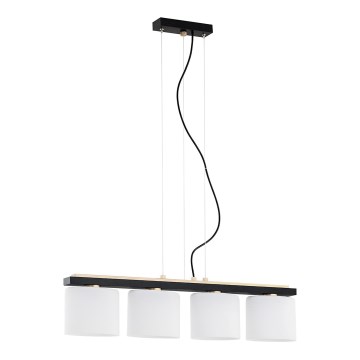 Argon 1814 - Chandelier on a string CANOA 4xE27/15W/230V black