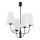 Argon 1822 - Chandelier on a pole SAFIANO 4xE27/15W/230V black