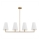 Argon 1828 - Chandelier on a pole SAFIANO 4xE27/15W/230V gold