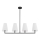 Argon 1831 - Chandelier on a pole SAFIANO 4xE27/15W/230V black