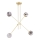 Argon 1840 - Chandelier on a pole ABSOS 4xE14/7W/230V alabaster gold