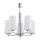 Argon 2053 - Chandelier on a pole CAMELOT 5xE27/15W/230V shiny chrome