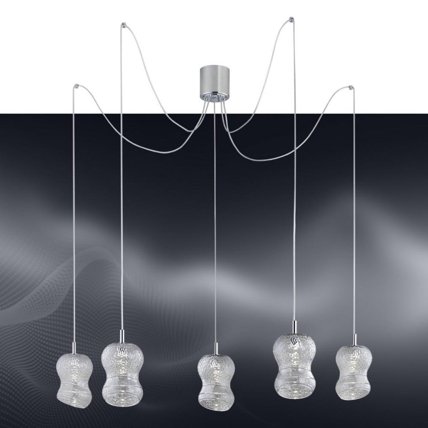 Argon 2073 - LED Chandelier on a string GARDA 5xLED/5W/230V