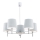 Argon 2076 - Chandelier on a pole BOLZANO 5xE27/15W/230V blue