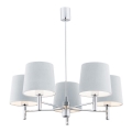 Argon 2076 - Chandelier on a pole BOLZANO 5xE27/15W/230V grey