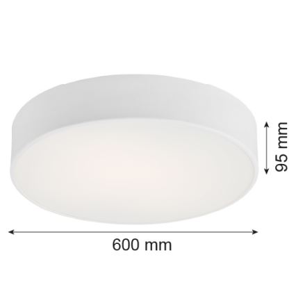 Argon 2082 - Ceiling light DARLING 5xE27/15W/230V d. 60 cm white