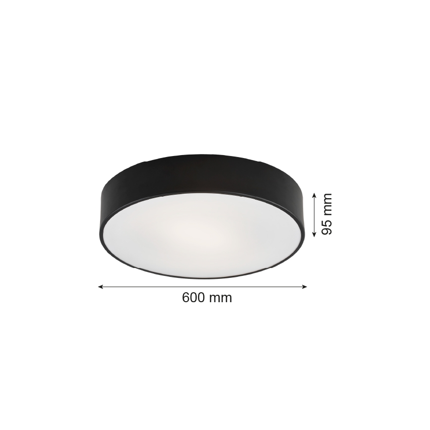Argon 2084 - Ceiling light DARLING 5xE27/15W/230V d. 60 cm black