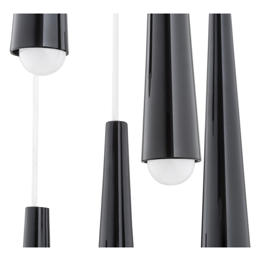 Argon 2103 - Chandelier on a string HOLLYWOOD 5xE14/7W/230V black