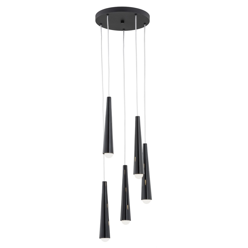 Argon 2103 - Chandelier on a string HOLLYWOOD 5xE14/7W/230V black
