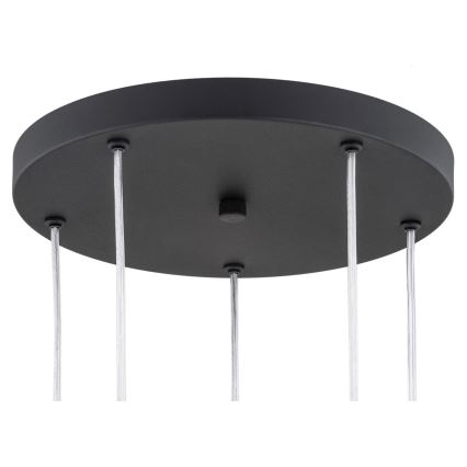 Argon 2103 - Chandelier on a string HOLLYWOOD 5xE14/7W/230V black