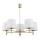 Argon 2106 - Chandelier on a pole PONTE 5xE27/15W/230V brass/creamy