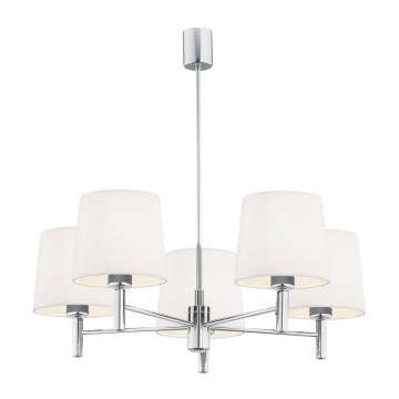 Argon 2110 - Chandelier on a pole BOLZANO 5xE27/15W/230V creamy
