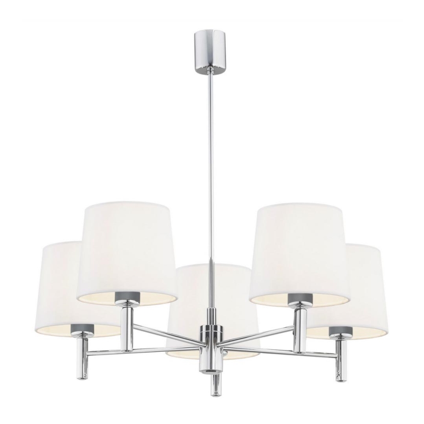 Argon 2110 - Chandelier on a pole BOLZANO 5xE27/15W/230V creamy