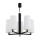 Argon 2114 - Chandelier on a pole CAMELOT PLUS 5xE27/15W/230V black/white/gold