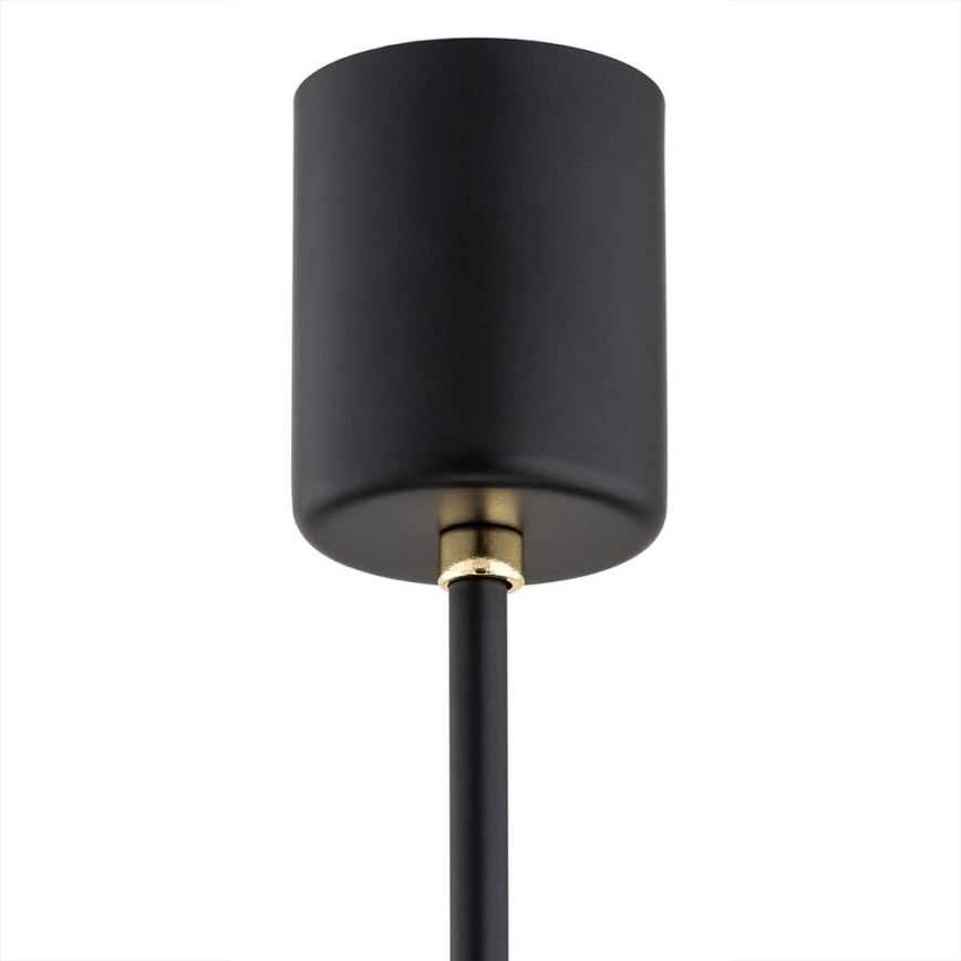 Argon 2114 - Chandelier on a pole CAMELOT PLUS 5xE27/15W/230V black/white/gold