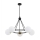 Argon 2119 - Chandelier on a pole AMALFI 5xE27/15W/230V black/white