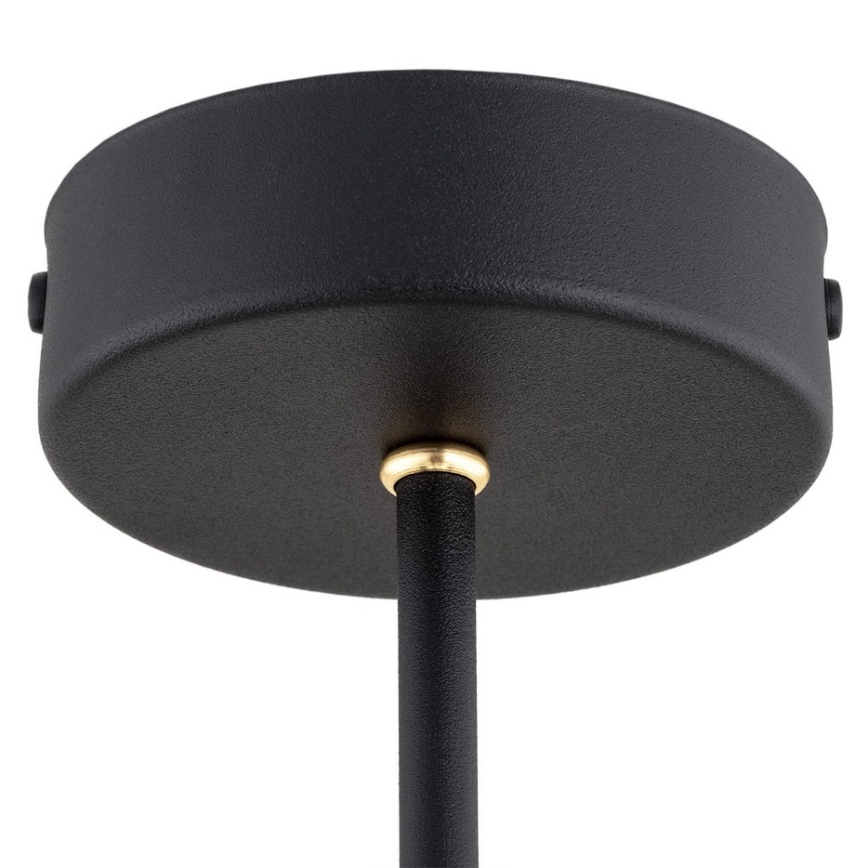 Argon 2119 - Chandelier on a pole AMALFI 5xE27/15W/230V black/white