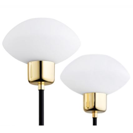 Argon 2128 - Chandelier on a pole RAVELLO 5xE14/15W/230V black/gold
