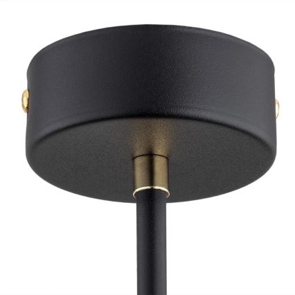 Argon 2128 - Chandelier on a pole RAVELLO 5xE14/15W/230V black/gold