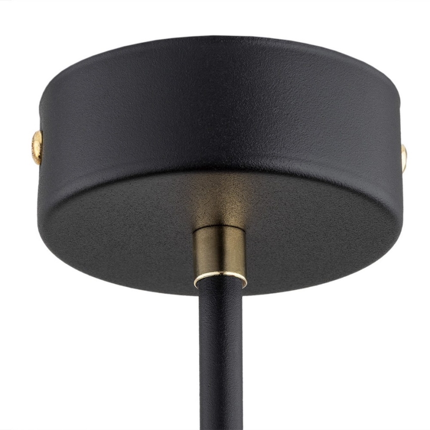 Argon 2128 - Chandelier on a pole RAVELLO 5xE14/15W/230V black/gold