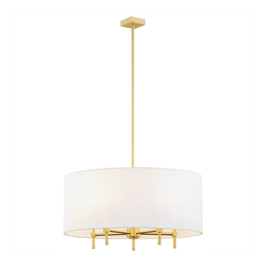 Argon 2132 - Chandelier on a string ABBANO 5xE14/7W/230V brass/white
