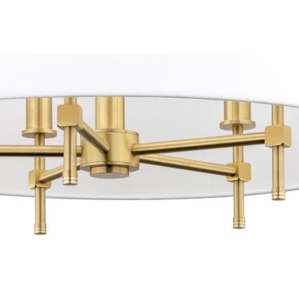 Argon 2132 - Chandelier on a string ABBANO 5xE14/7W/230V brass/white