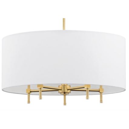 Argon 2132 - Chandelier on a string ABBANO 5xE14/7W/230V brass/white
