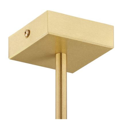 Argon 2134 - Chandelier on a pole ABRUZZO 5xE14/15W/230V brass/white