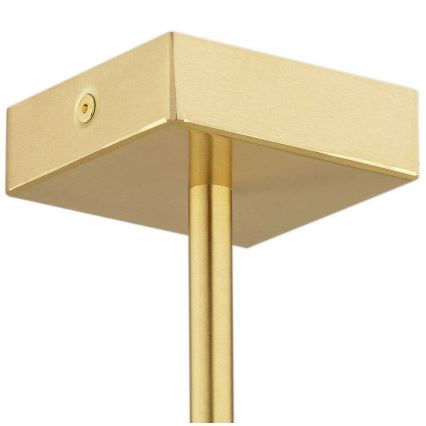 Argon 2135 - Chandelier on a pole ABRUZZO 5xE14/7W/230V brass/black