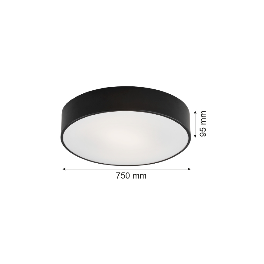 Argon 2536 - Ceiling light DARLING 6xE27/15W/230V d. 75 cm black