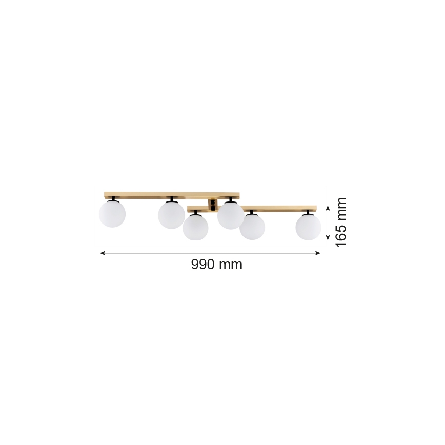 Argon 2544 - Surface-mounted chandelier FREEMONT 6xE14/7W/230V