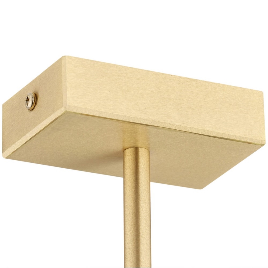 Argon 2549 - Chandelier on a pole FREEMONT 6xE27/15W/230V gold/white/black