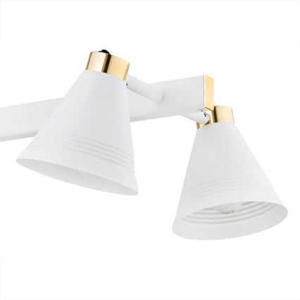 Argon 2551 - Chandelier on a pole AVALONE 6xE27/15W/230V white/gold