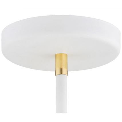 Argon 2551 - Chandelier on a pole AVALONE 6xE27/15W/230V white/gold