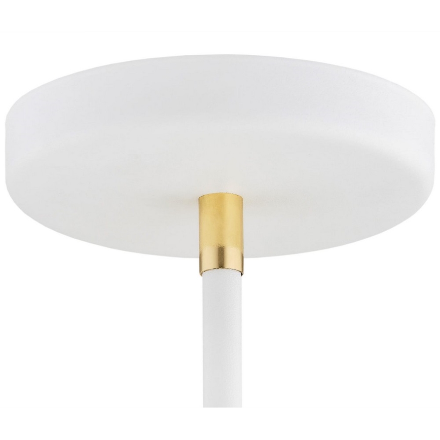 Argon 2551 - Chandelier on a pole AVALONE 6xE27/15W/230V white/gold