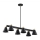 Argon 2552 - Chandelier on a pole AVALONE 6xE27/15W/230V black/gold