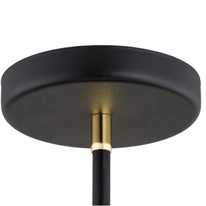 Argon 2552 - Chandelier on a pole AVALONE 6xE27/15W/230V black/gold