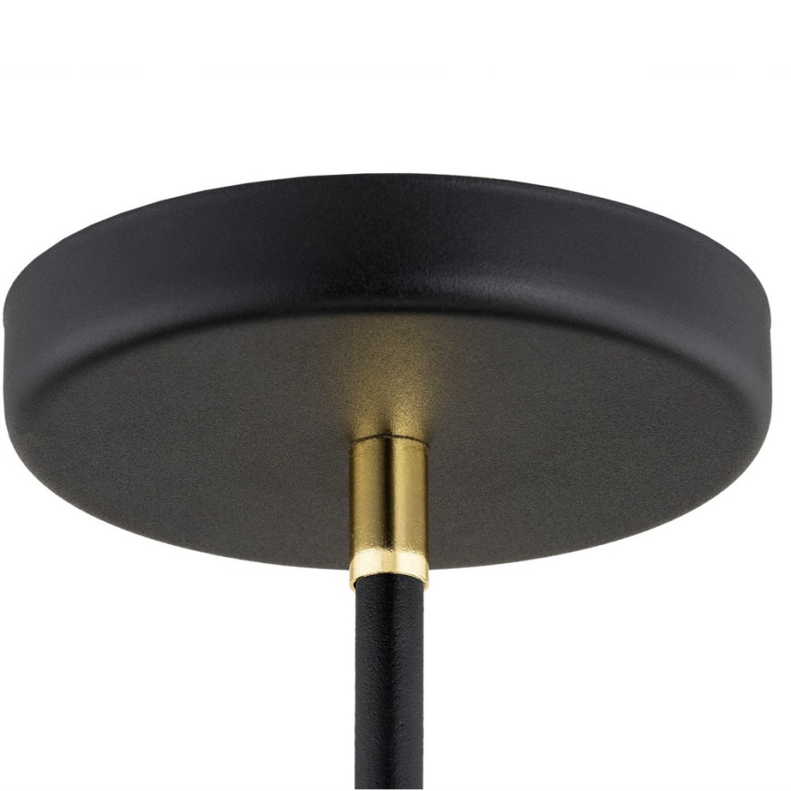 Argon 2552 - Chandelier on a pole AVALONE 6xE27/15W/230V black/gold