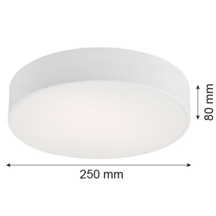Argon 3082 - Ceiling light DARLING 2xE27/15W/230V d. 25 cm white