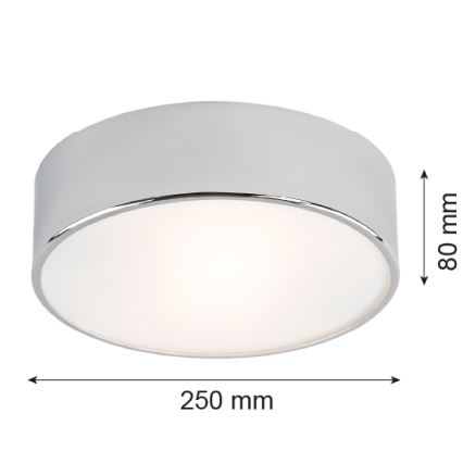 Argon 3083 - Ceiling light DARLING 2xE27/15W/230V d. 25 cm silver