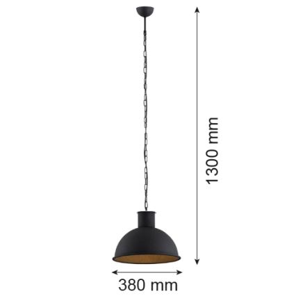 Argon 3191 - Chandelier EUFRAT 1xE27/60W/230V
