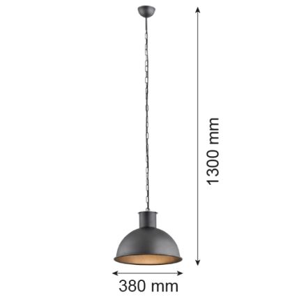 Argon 3192 - Chandelier EUFRAT 1xE27/60W/230V
