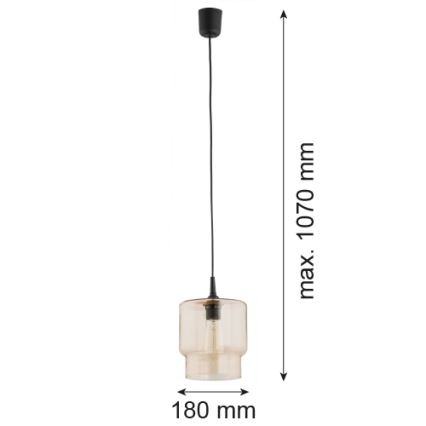 Argon 3273 - Chandelier on a string NEWA 1xE27/15W/230V beige