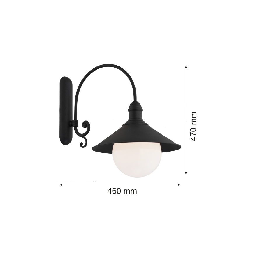 Argon 3286 - Wall light ERBA BIS 1xE27/60W/230V
