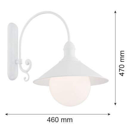 Argon 3297 - Wall light ERBA BIS 1xE27/60W/230V