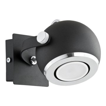 Argon 3638 - Wall spotlight KOS 1xGU10/5W/230V black/shiny chrome