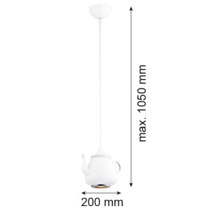 Argon 3650 - Pendant light JAMAJKA 1xGU10/50W/230V